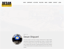 Tablet Screenshot of desan-shipyard.com